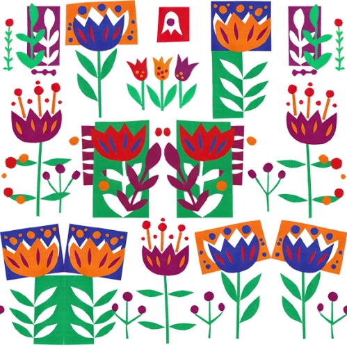 Cathrin Gressieker _Amsterdam in April _floral border pattern